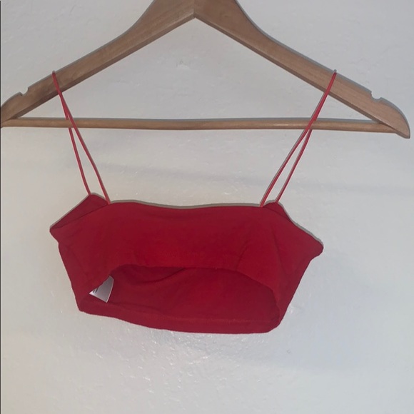 Super Cropped Aritzia Bandeau w/ Straps - Picture 2 of 3